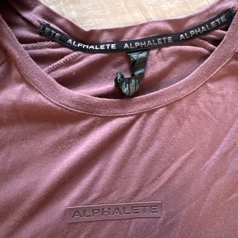 Alphalete Plum Crew Neck Tee MENS 2XL